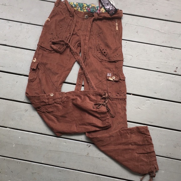 Boho cargo pants Clearance